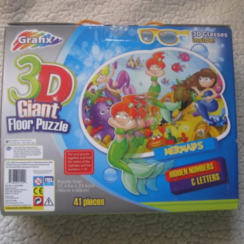 Grafix 3D Giant Mermaid Floor Puzzle